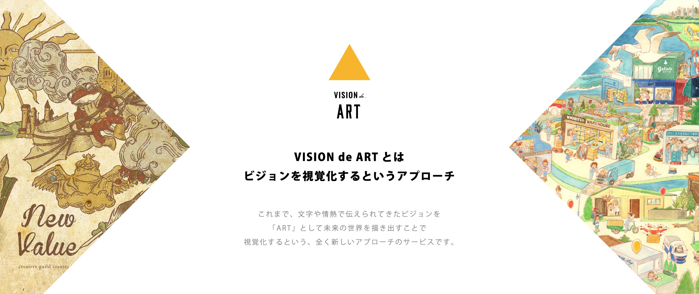VISION de ARTとはビジョンを視覚化するというアプローチ